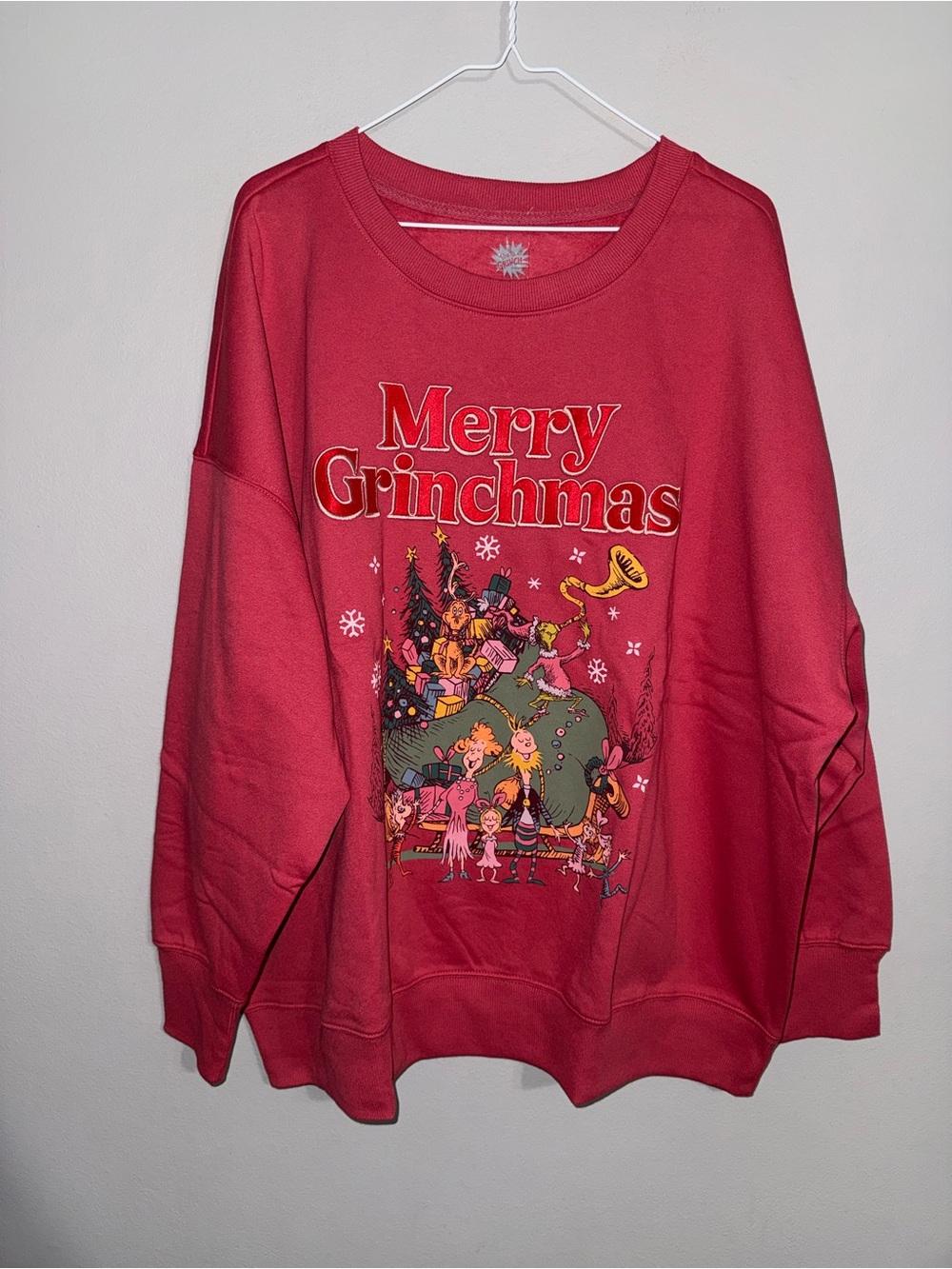 Maurices Women’s The Grinch ‘Merry Grinchmas’ Red Graphic Sweatshirt 2x